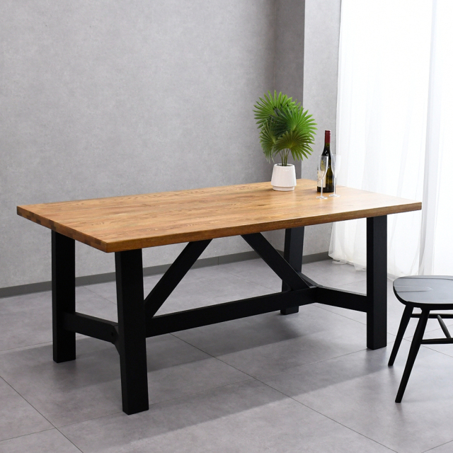 【アウトレット商品】 無垢材160cm幅ダイニングテーブル FD10F