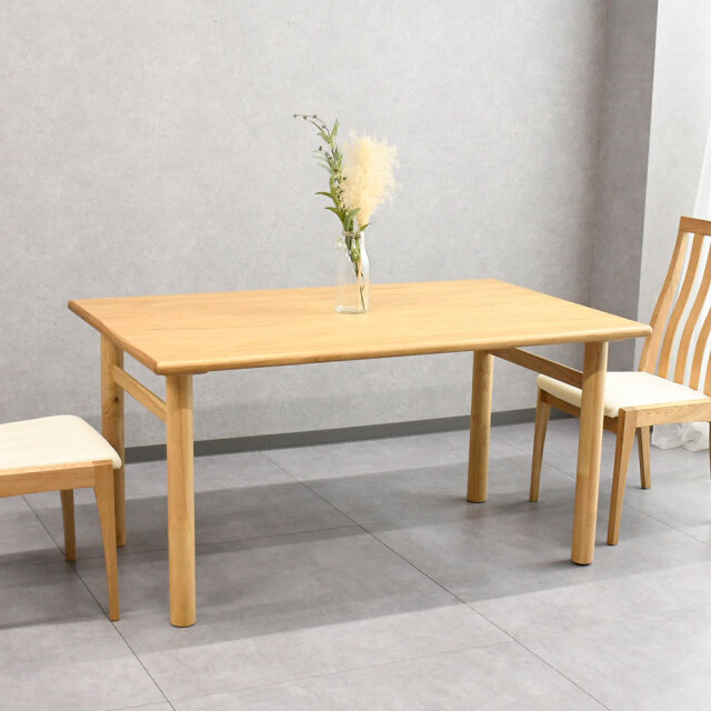 【アウトレット商品】オーク突板140cm幅ダイニングテーブル シギヤマ家具工業