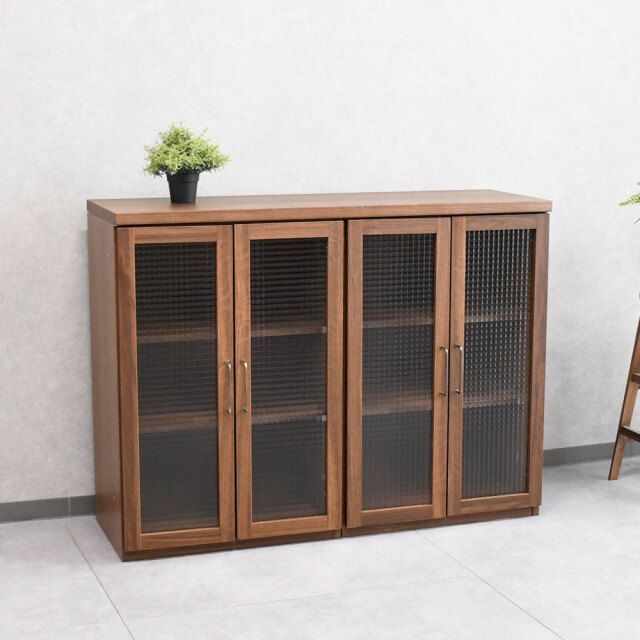 【アウトレット商品】国産完成品 120cm幅キッチンカウンター FE2B