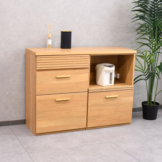 【アウトレット】 120cm幅国産完成品キッチンカウンター FF10C