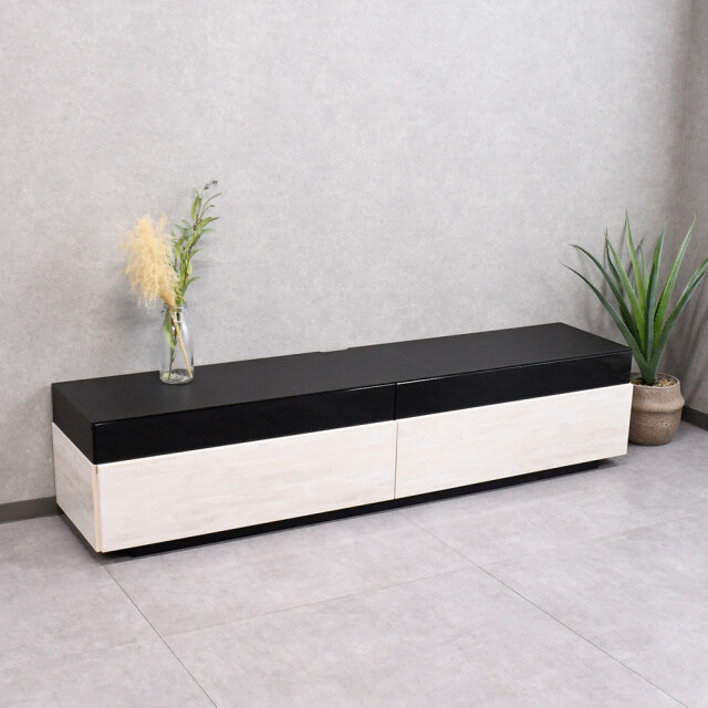 【アウトレット】 国産完成品180cm幅テレビボード FG7B