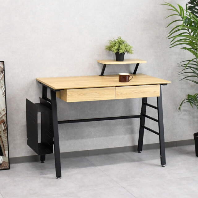 【新品アウトレット】 100cm幅多収納パソコンデスク 机 OJ17A