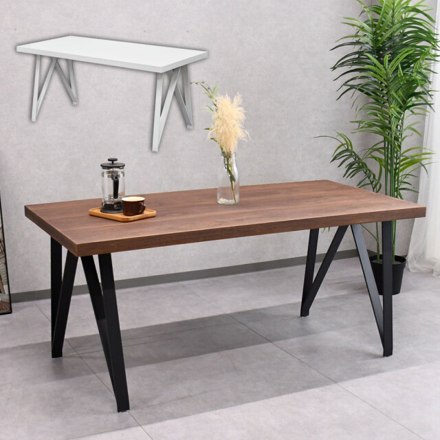 ダイニングテーブル（天然木突板ウォールナット） ウォールナット突板・オーク突板を使用した高級感のあるダイニングテーブル