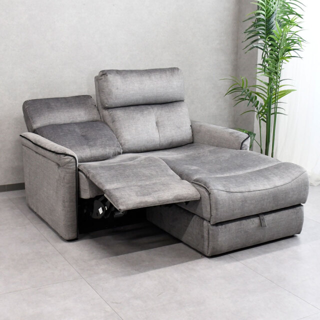 【新品アウトレット】コンパクト座面下収納付電動リクライニングソファ FH8G