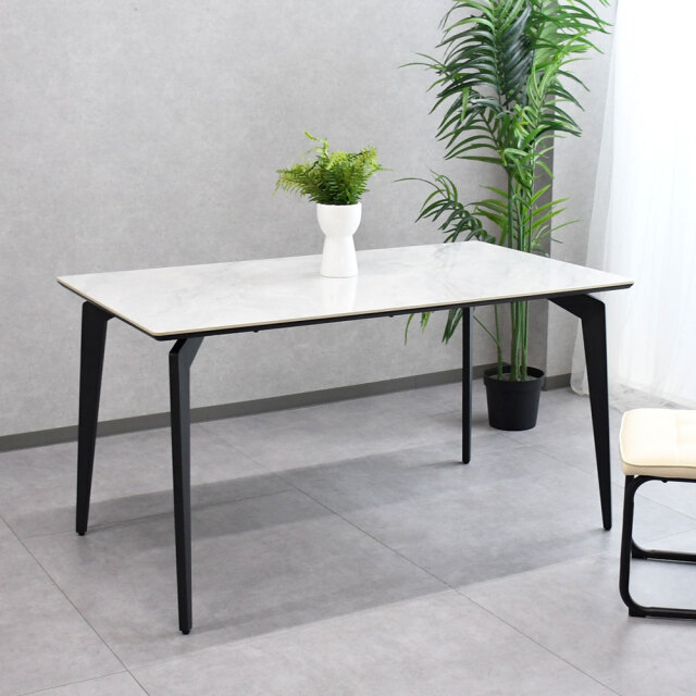 【新品アウトレット】セラミック140cm幅ダイニングテーブル FI12A