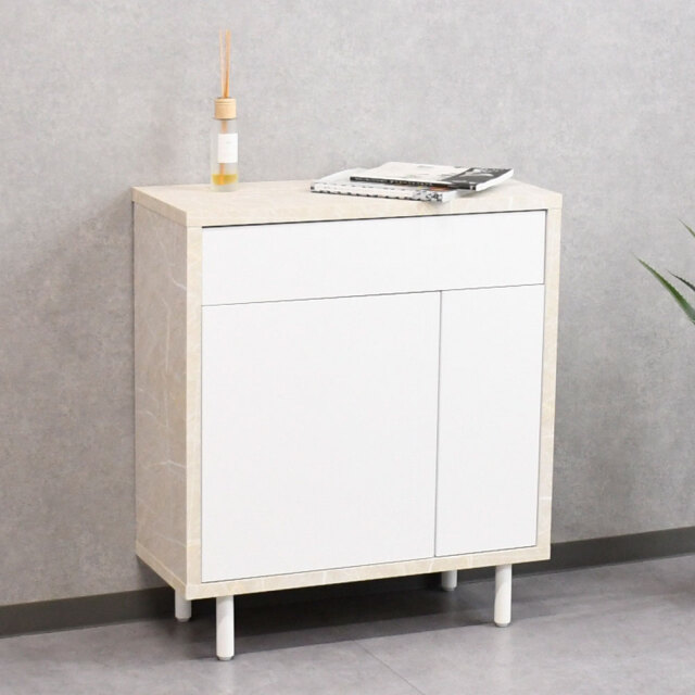 【新品アウトレット】国産半完成品70cm幅リビング収納 サイドボード FI17B