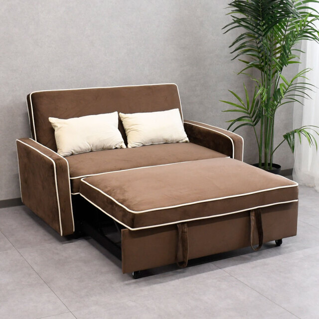 新品アウトレット】3wayソファベッド カウチソファ 2人掛けソファ