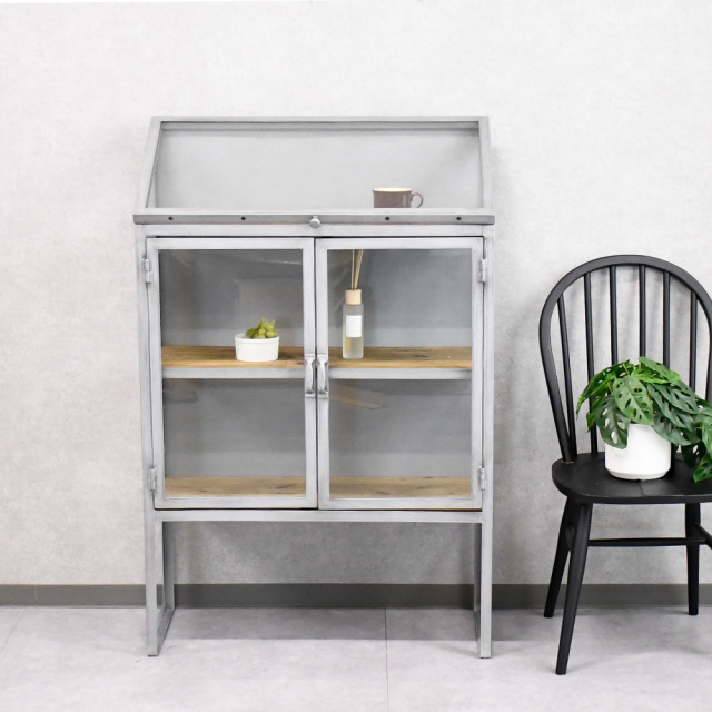 【アウトレット商品】リサイクルウッドのパイン古木無垢材を使用したおしゃれなコレクションケース FD14E