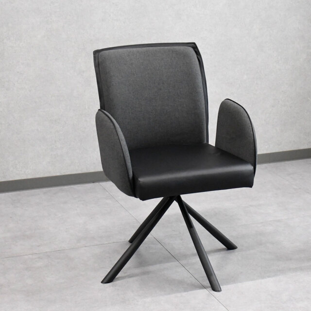 【新品アウトレット】回転式肘付きダイニングチェア FI24I