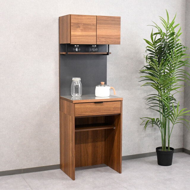 サイマーワモンアザラシ　エコちゃん 両ガラス食器棚 日本製 キッチン収納 mobler