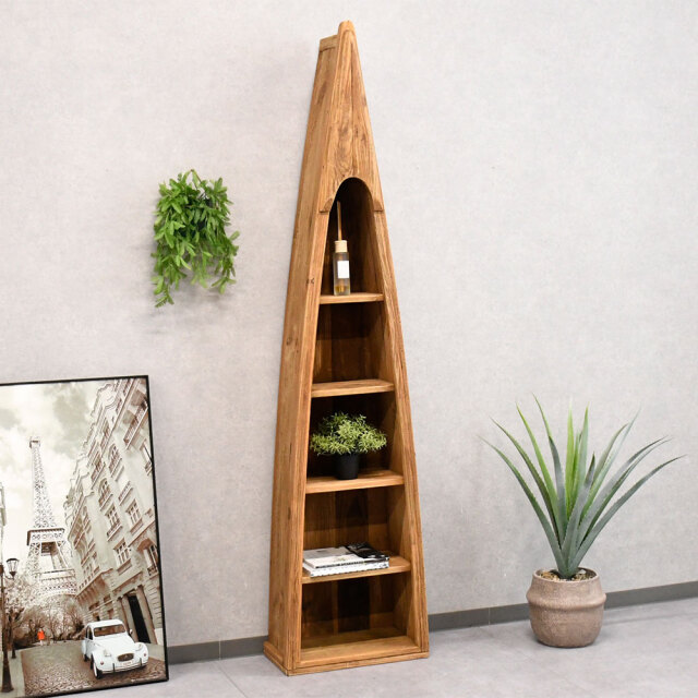 【新品アウトレット】パイン古木無垢材北欧ヴィンテージデザイン46cm幅ラック 収納 FI25L