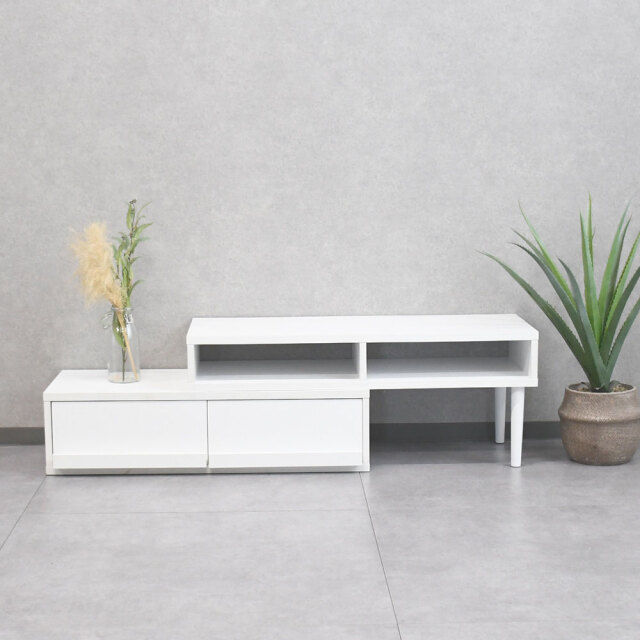 【新品アウトレット】  完成品伸長式100~188cm幅テレビボード テレビ台 FI9A