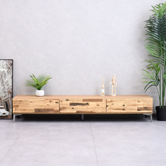 アカシア無垢材を使用した200cm幅のテレビ台 テレビ台 テレビボード FK1F