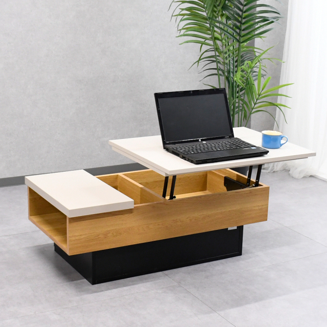 再入荷アイテム 白 ローテーブル Ctkp シンプル 2 収納つき リビングテーブル 風 家具