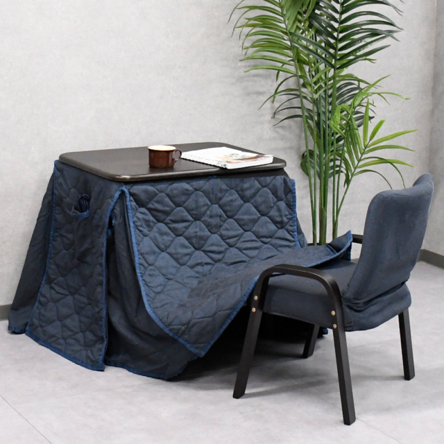 【アウトレット商品】 1人用こたつテーブルセット こたつ布団付き