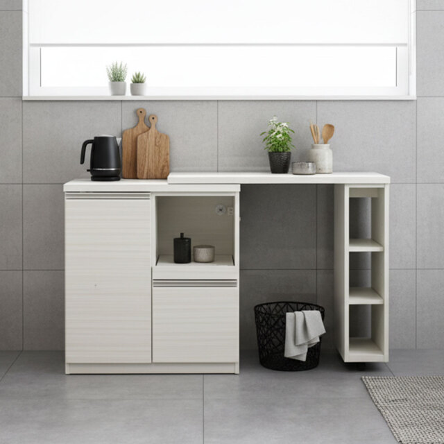 100~150cm幅伸長式キッチンカウンター キッチン収納 シギヤマ フリード