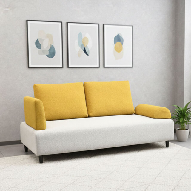 180cm幅アイランドソファ3人掛け ファブリック