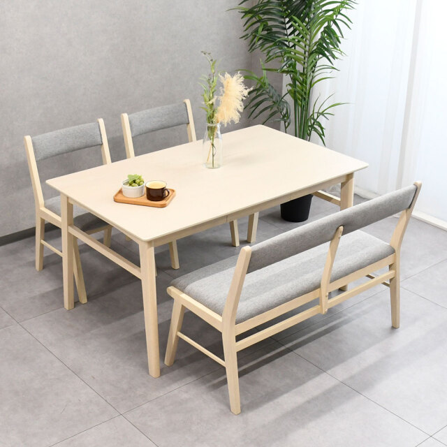 mobler オーク材伸長式ダイニングテーブル 110cm 170cm 超大型オーク材