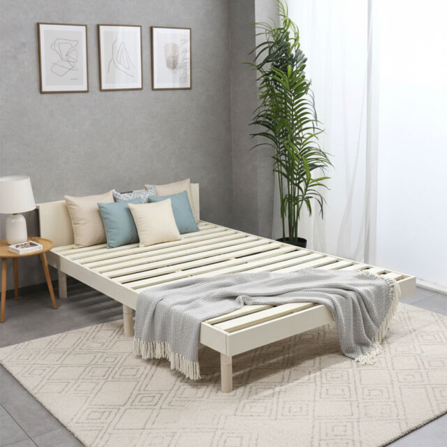 【高さ調整３段階可能！】セミダブルすのこベッド フレームのみ OA7F