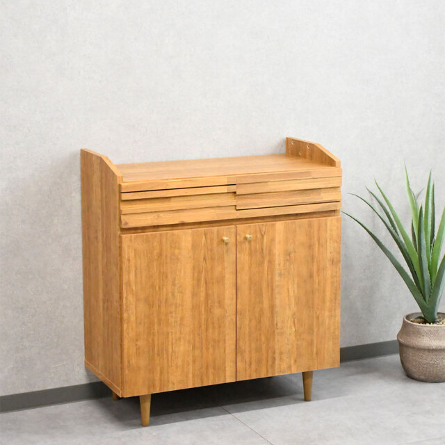 国産半完成品80cm幅リビングボード OB20G [アウトレット:上段がありません]