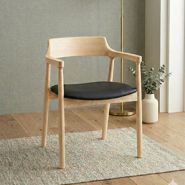 アッシュ無垢材ダイニングチェア OB24J [アウトレット:撮影品]