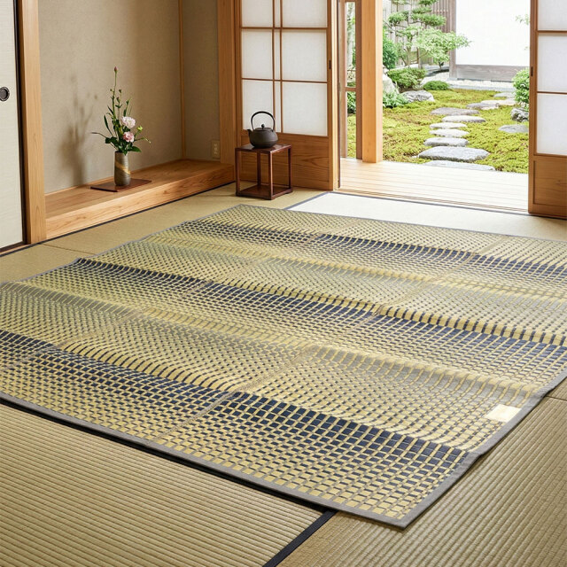 掛川織4,5畳用い草 ござ OB27F[アウトレット:在庫品]