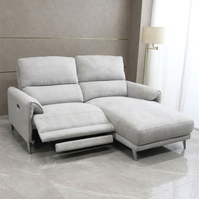 電動リクライニング機能付きカウチソファ OC18D [アウトレット:ソファの裏地に破れがあります。]