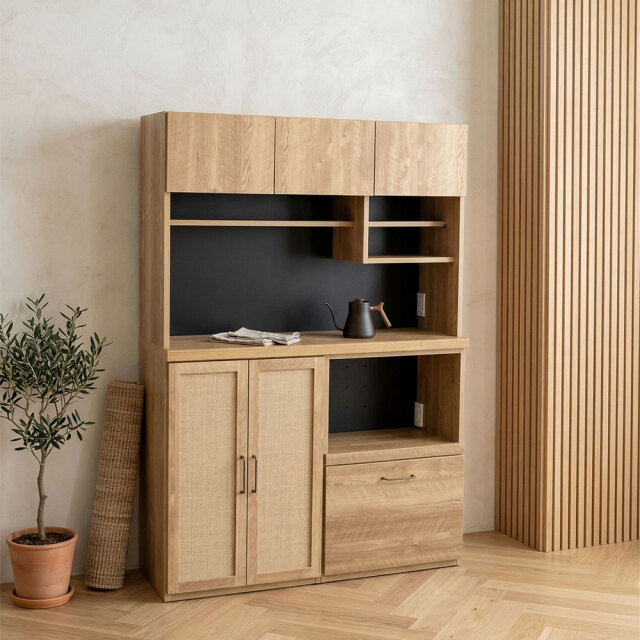 120cm幅キッチンボード キッチンキャビネット 食器棚 OC23A