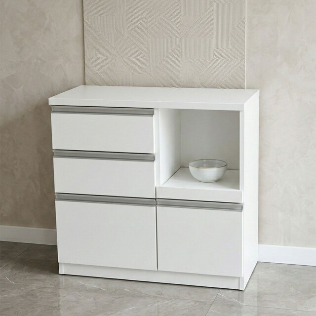 90cm幅完成品キッチンカウンター キッチン収納 OC2I [アウトレット:撮影品]