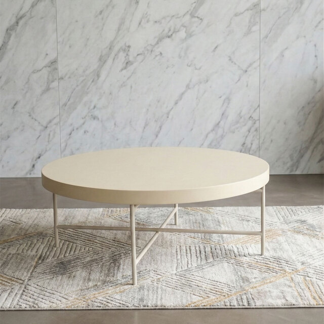 モルタル天板 90cm幅 ローテーブル OC4G [アウトレット:撮影品]