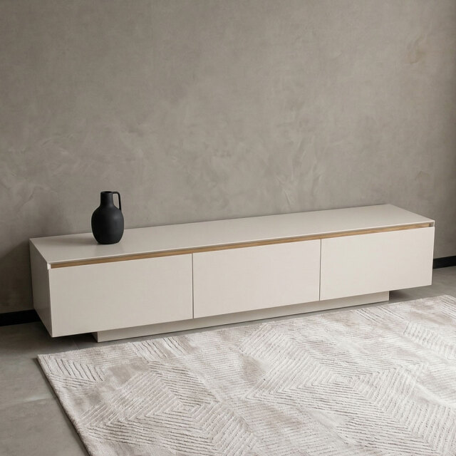 ハンドルレスデザイン ローボード 完成品 180cm幅 OD13F [アウトレット:撮影品]