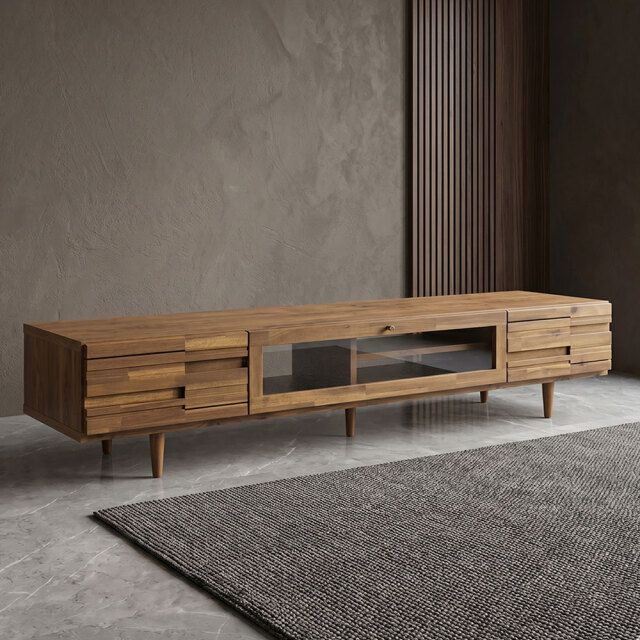 アカシア無垢材国産テレビボード 180cm テレビ台 OD16D [アウトレット:撮影品]