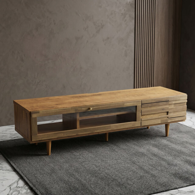 アカシア無垢 140cm テレビ台 テレビボード OD16F [アウトレット:撮影品]