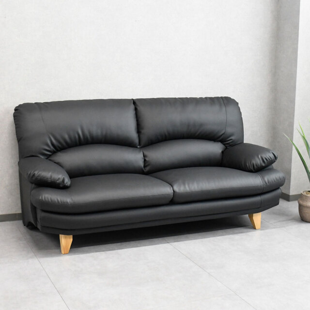【新品アウトレット】関家具 スイート 3人掛けソファ 合成皮革 OI29A