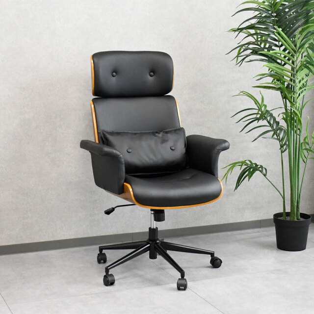 【新品アウトレット】イームズ調オフィスチェア キャスター付き OA19E