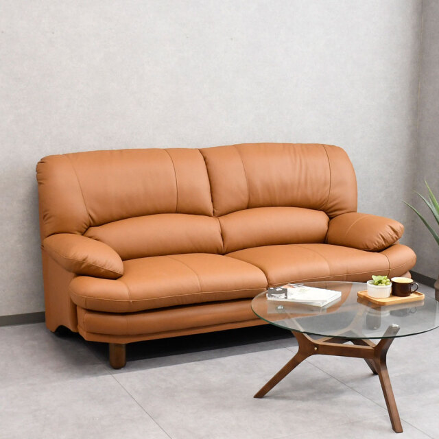 【新品アウトレット】関家具 スイート 本革3人がけソファ OJ10F