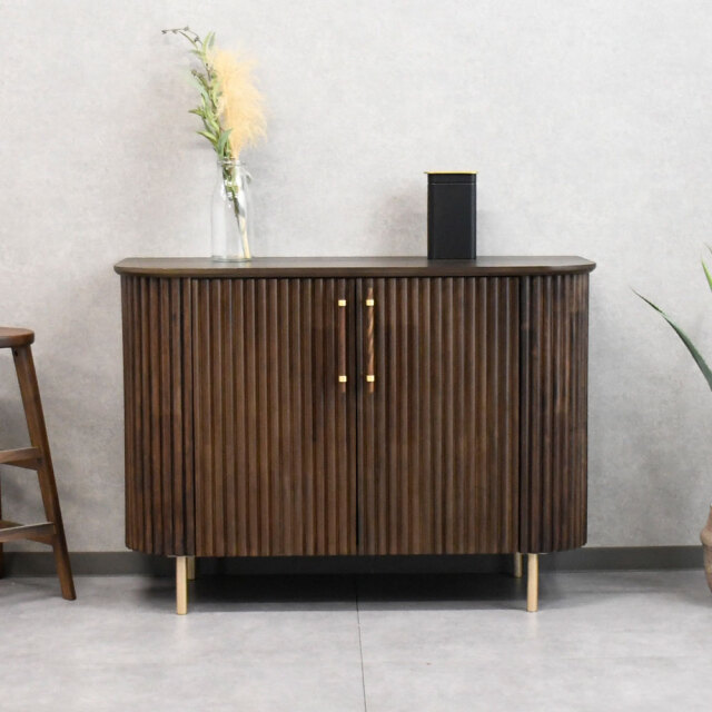 【新品アウトレット】クラシックスタイルオーク突板サイドボード！ 105cm幅 OJ16I