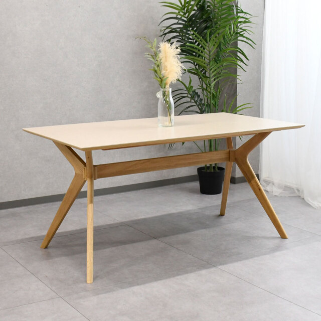 超大型オーク材伸長式ダイニングテーブル 110 170cm mobler