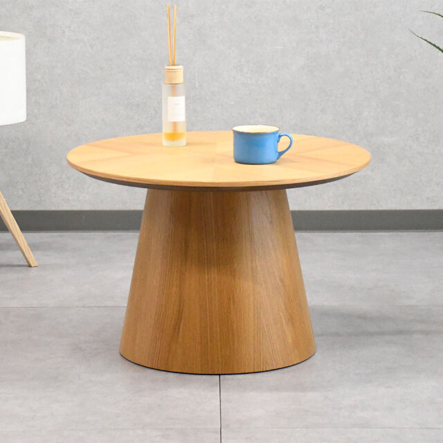 【新品アウトレット】北欧デザイン！ヘリンボーン柄 60cm幅ローテーブル センターテーブル OJ28B