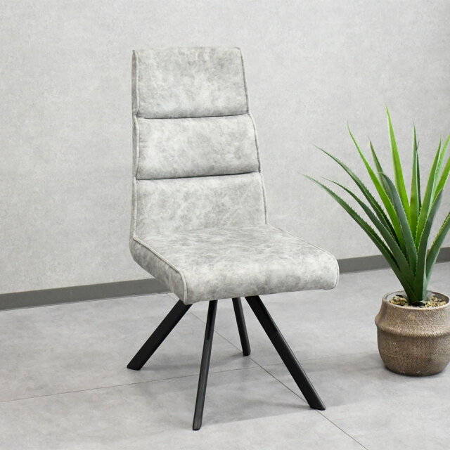 【新品アウトレット】  コーヒー、ワインで汚れない！？スムーステック生地回転式ダイニングチェア OJ9B