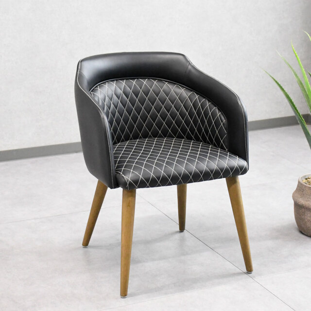 【新品アウトレット】ダイヤモンドステッチの高級ダイニングチェア OJ9D