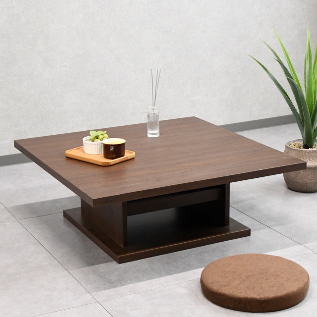 【新品アウトレット】90cm 幅国産完成品ローテーブル センターテーブル OK17F