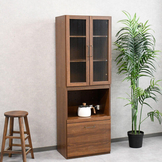 【新品アウトレット】国産完成品60cm幅食器棚 キッチン収納 キッチンボード OK18A