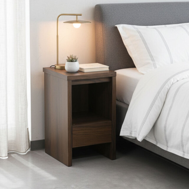 【新品アウトレット】30cm幅ワイヤレス充電付きサイドテーブル ナイトテーブル OL22H