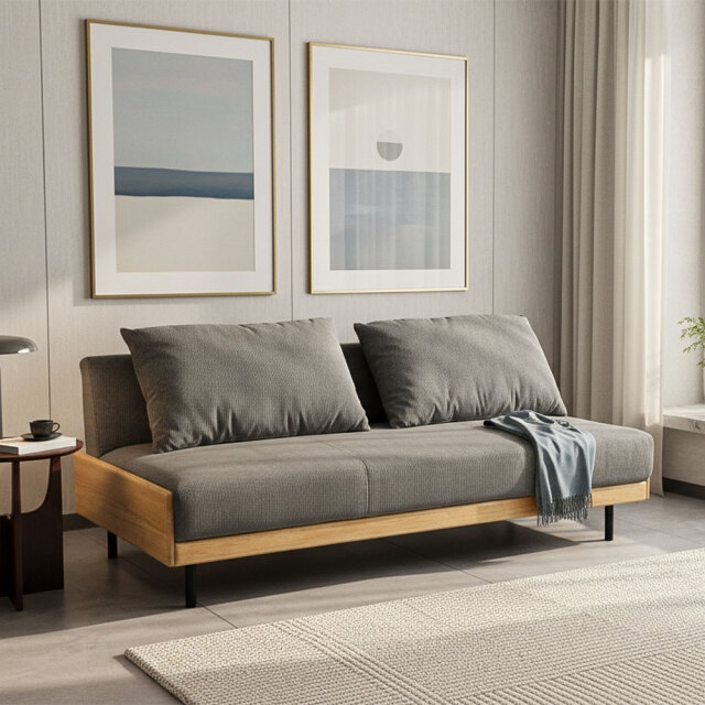 【新品アウトレット】北欧デザインコーデュロイファブリック生地ソファベッド 3人掛け 3人用 OL2C