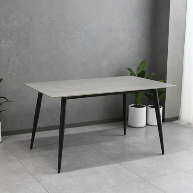 【新品アウトレット】セラミック140cm幅ダイニングテーブル 4人 机 OL3C