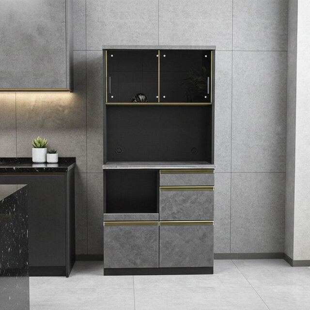 【新品アウトレット】モダンキッチン収納90cm幅キッチンボード 収納 OL3D