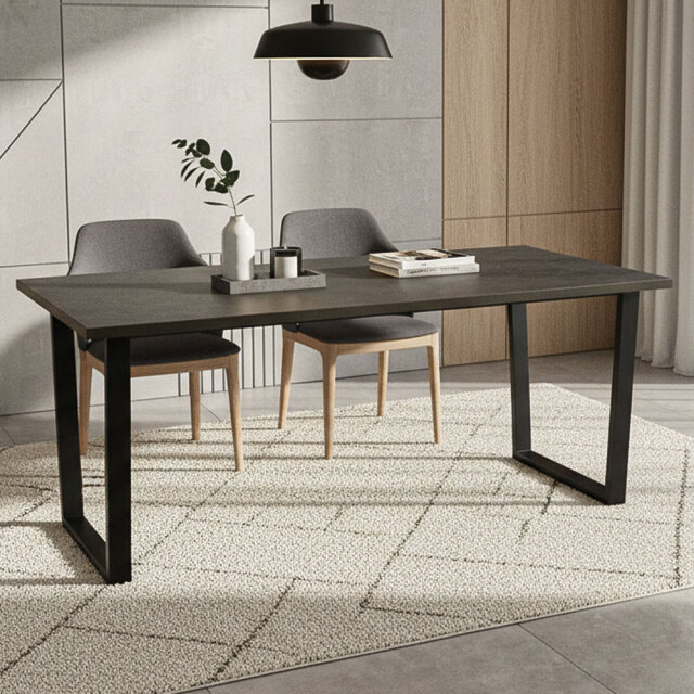 【新品アウトレット】 頑丈な新素材DAP化粧合板160cm幅ダイニングテーブル OL8A