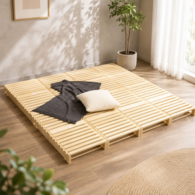 使い方は自由！ベッドやソファに！ パレットベッド キングサイズ PG29M [アウトレット:撮影品]