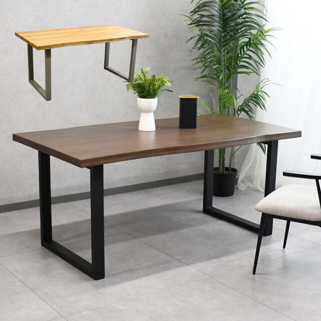 mobler オーク材伸長式ダイニングテーブル 110cm 170cm 超大型オーク材